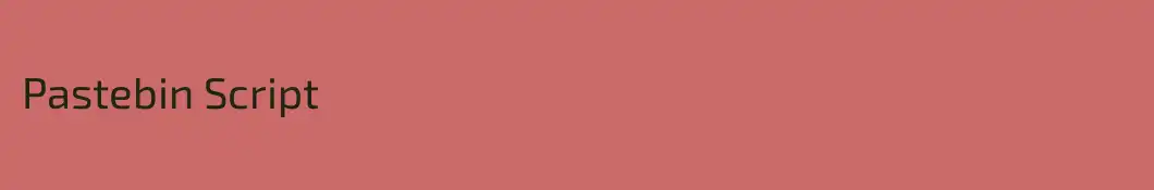 Pastebin Script